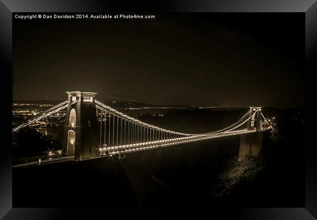 Bridge of Brunel Framed Print by Dan Davidson