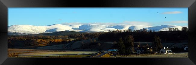 Snowy Cairngorms Panorama Framed Print by Lisa Shotton