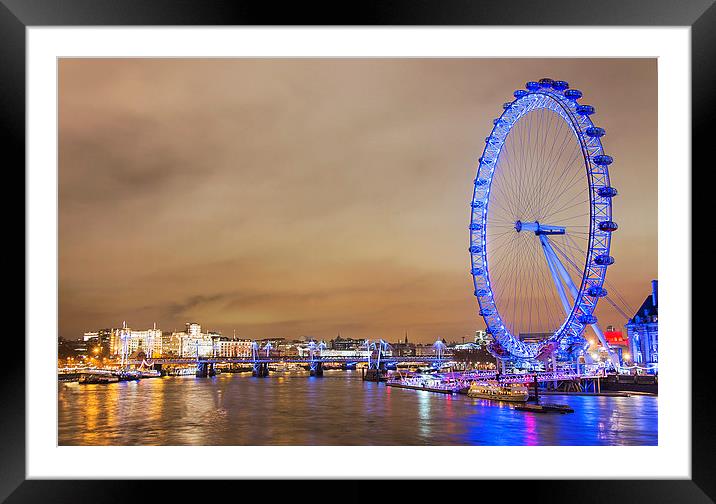 London City Skyline Framed Mounted Print by Adam Payne