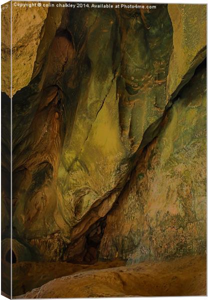 Phang Nga Cave Canvas Print by colin chalkley