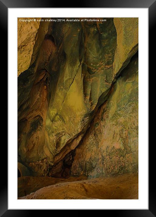 Phang Nga Cave Framed Mounted Print by colin chalkley