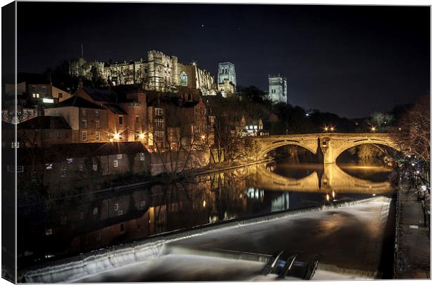 Durham Riverside Castle and Cathedral Canvas Print by Brian Smith