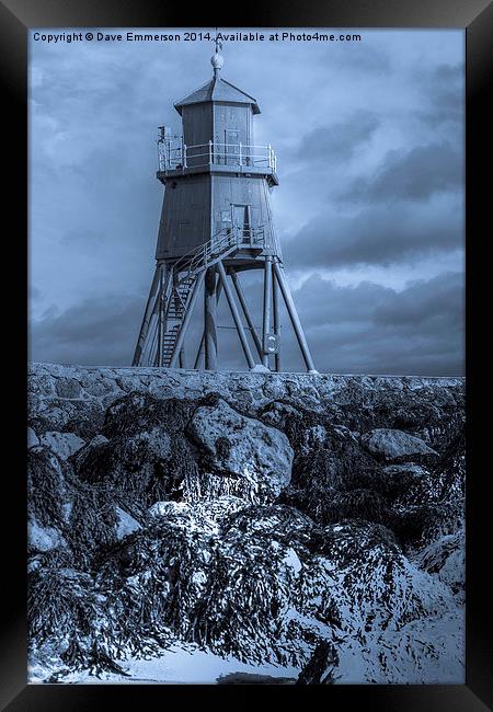 The Groyne Lighthouse Framed Print by Dave Emmerson