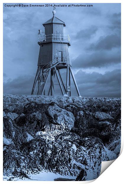 The Groyne Lighthouse Print by Dave Emmerson