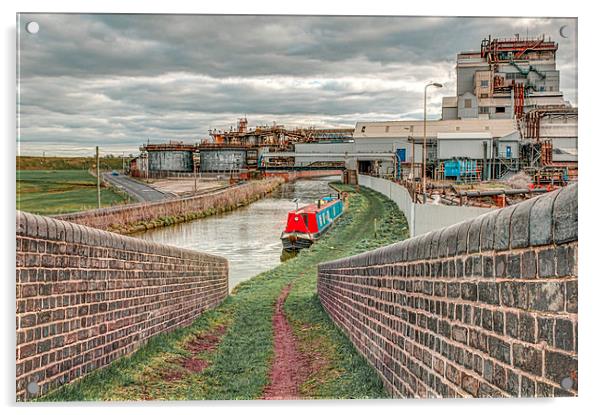 Northwich industrial scene Acrylic by Mike Janik