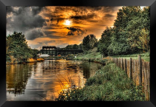Anderton boat lift Northwich Framed Print by Mike Janik