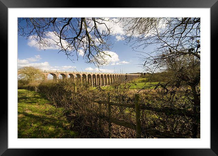 viaduct in spring Framed Mounted Print by Eddie Howland