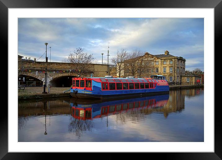 Canal Barge & Sheaf Quay House Framed Mounted Print by Darren Galpin