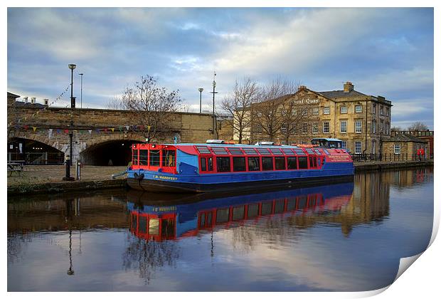 Canal Barge & Sheaf Quay House Print by Darren Galpin