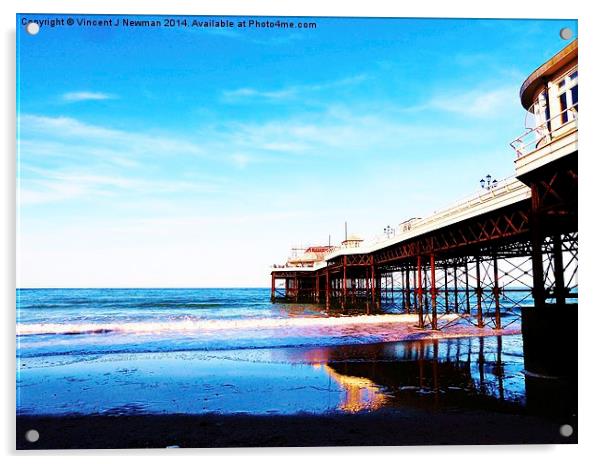 Cromer Pier- Norfolk, England Acrylic by Vincent J. Newman