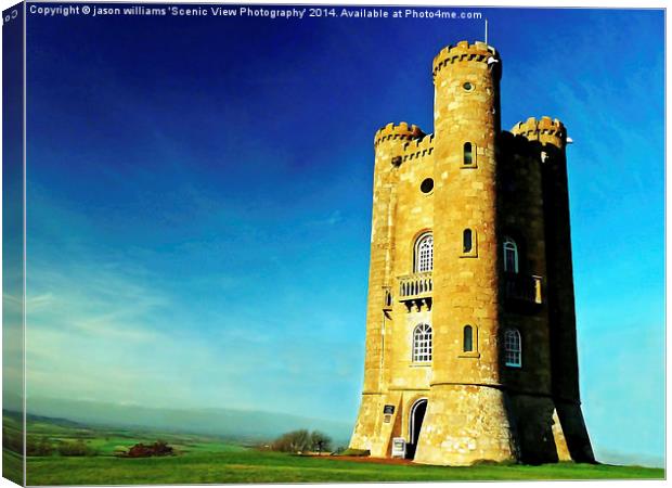 Broadway Tower (#2 Colour) Canvas Print by Jason Williams