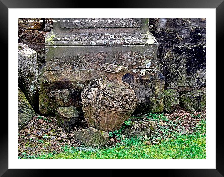 Relic on the Grave Framed Mounted Print by Bill Lighterness