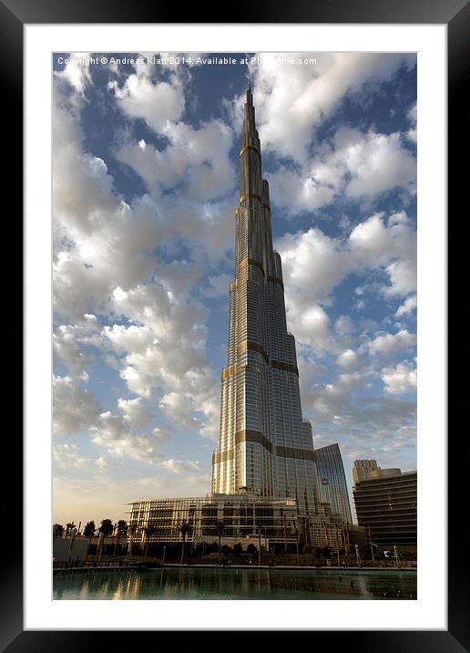 Burj Khalifa 2 Framed Mounted Print by Andreas Klatt
