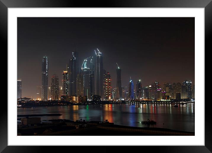 Dubai Marina Framed Mounted Print by Andreas Klatt