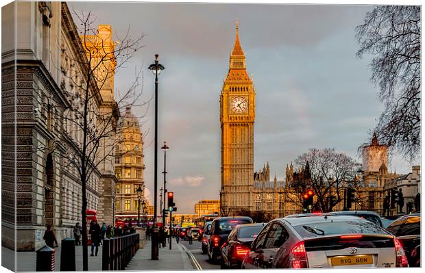 Big Ben, Westminster Golden Hour Canvas Print by mhfore Photography