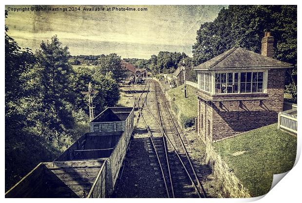 Vintage Railway Siding Print by John Hastings