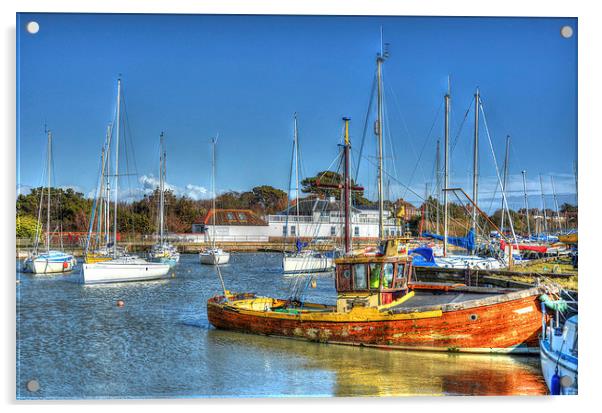 hdr titchfield haven Acrylic by nick wastie