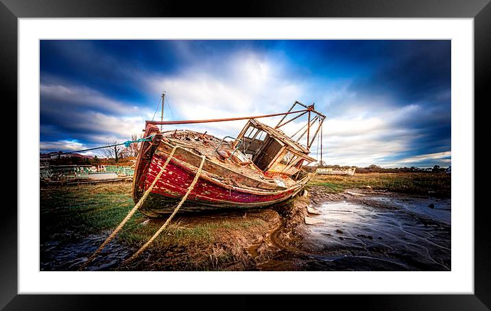 Wreck Framed Mounted Print by Mike Janik