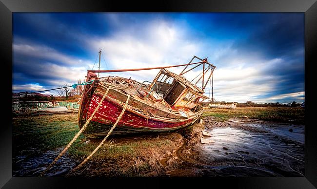 Wreck Framed Print by Mike Janik