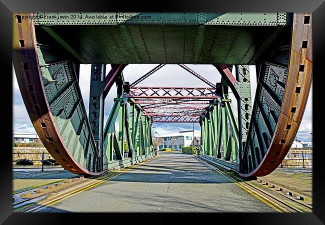 Egerton (bascule type) Bridge, Birkenhead, UK Framed Print by Frank Irwin