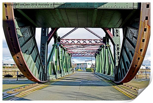 Egerton (bascule type) Bridge, Birkenhead, UK Print by Frank Irwin