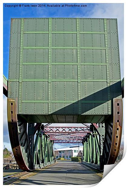 Egerton (bascule type) Bridge, Birkenhead, UK Print by Frank Irwin