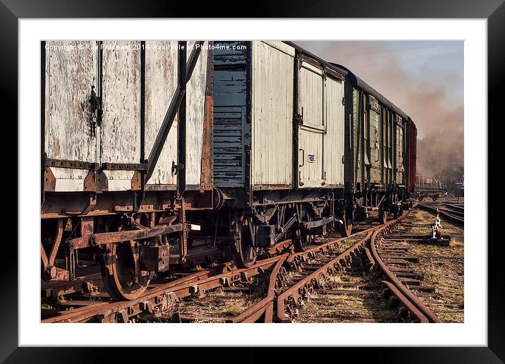 Old Train Carriages Framed Mounted Print by Ray Pritchard