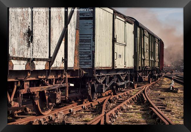 Old Train Carriages Framed Print by Ray Pritchard