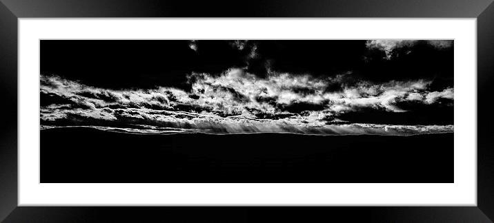 Behold, he is coming with the clouds... Framed Mounted Print by Douglas McMann