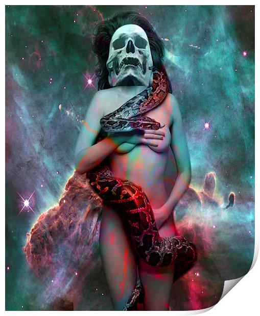 Cosmic Snake Dance Print by Matthew Lacey
