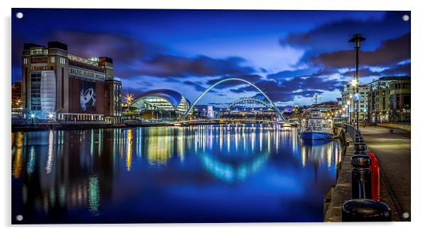 River Tyne Acrylic by Brian Smith