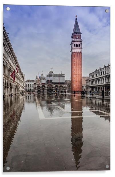 St Marks Square Acrylic by Gail Johnson