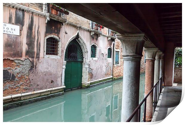 Venice Canal Print by Gail Johnson