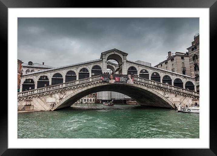 Rialto Bridge Framed Mounted Print by Gail Johnson