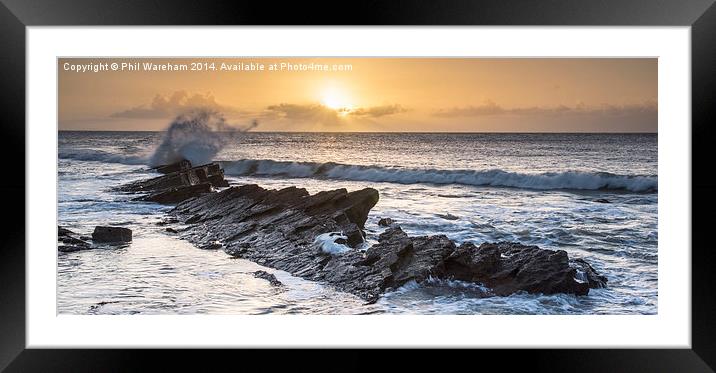 Peveril Point Sunrise Framed Mounted Print by Phil Wareham