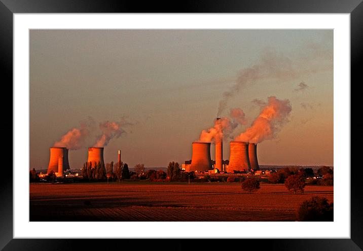 Didcot Power Station Framed Mounted Print by Joyce Storey