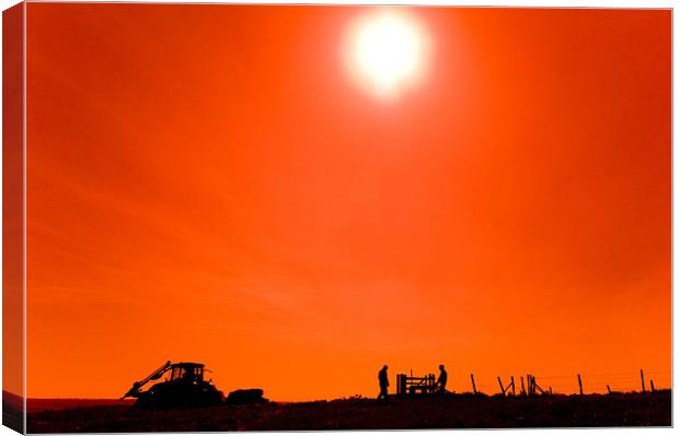 workers under the sun Canvas Print by Eddie Howland