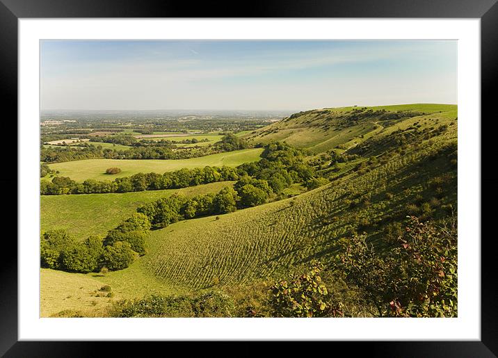 ditchling beacon Framed Mounted Print by Eddie Howland