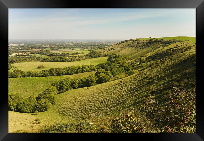 ditchling beacon Framed Print by Eddie Howland