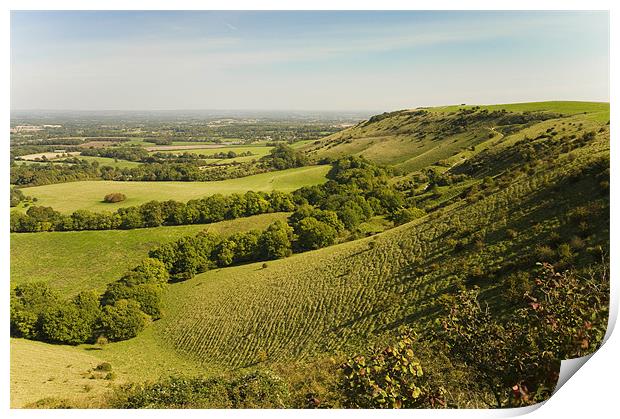 ditchling beacon Print by Eddie Howland