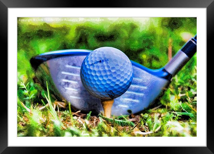 On the Tee 2 Framed Mounted Print by Chris Thaxter