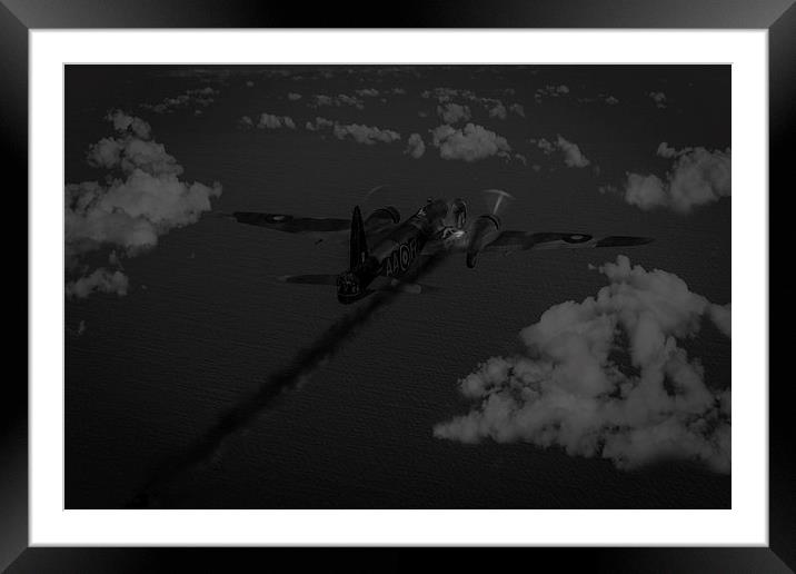 Above and beyond: Jimmy Ward VC black and white ve Framed Mounted Print by Gary Eason
