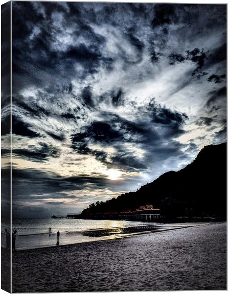 Sunset over Langkawi Canvas Print by Simon Joshua Peel