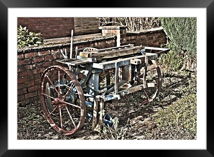 Old Farm Machine Framed Mounted Print by Colin Daniels