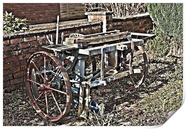 Old Farm Machine Print by Colin Daniels
