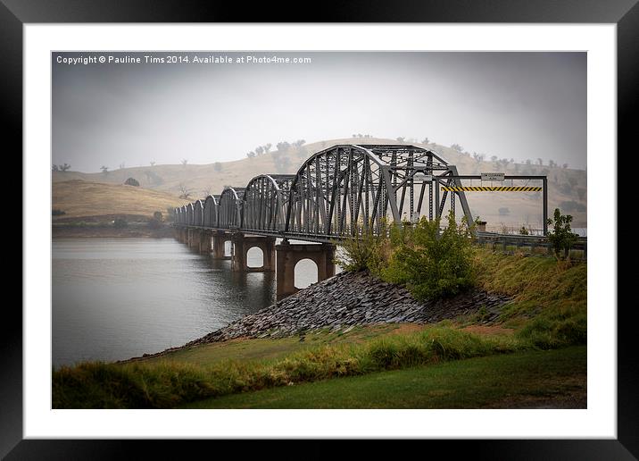 Bethanga Bridge, albury, New South Wales Framed Mounted Print by Pauline Tims