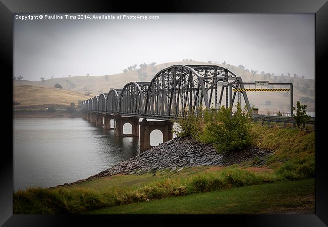 Bethanga Bridge, albury, New South Wales Framed Print by Pauline Tims