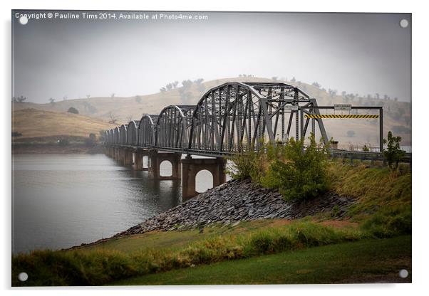 Bethanga Bridge, albury, New South Wales Acrylic by Pauline Tims
