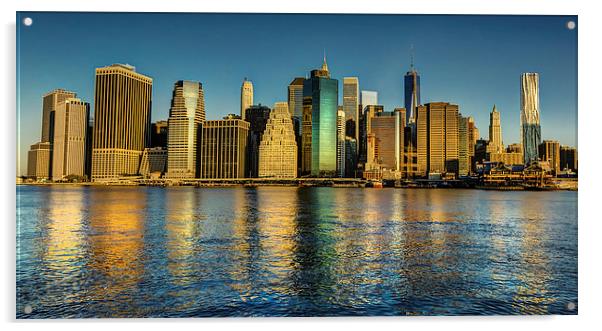 Manhattan Dawn Acrylic by Jed Pearson