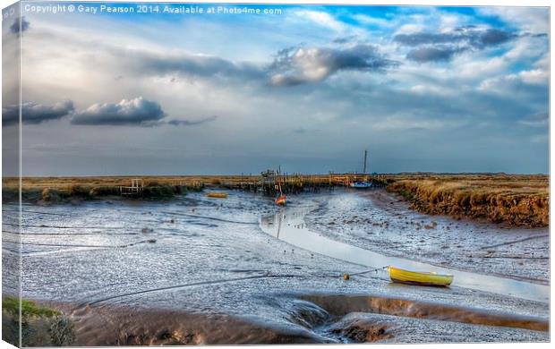 Morston quay in Norfolk Canvas Print by Gary Pearson